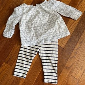 Paddington Bear for Baby Gap shirt and Baby Gap leggings 6-12 months